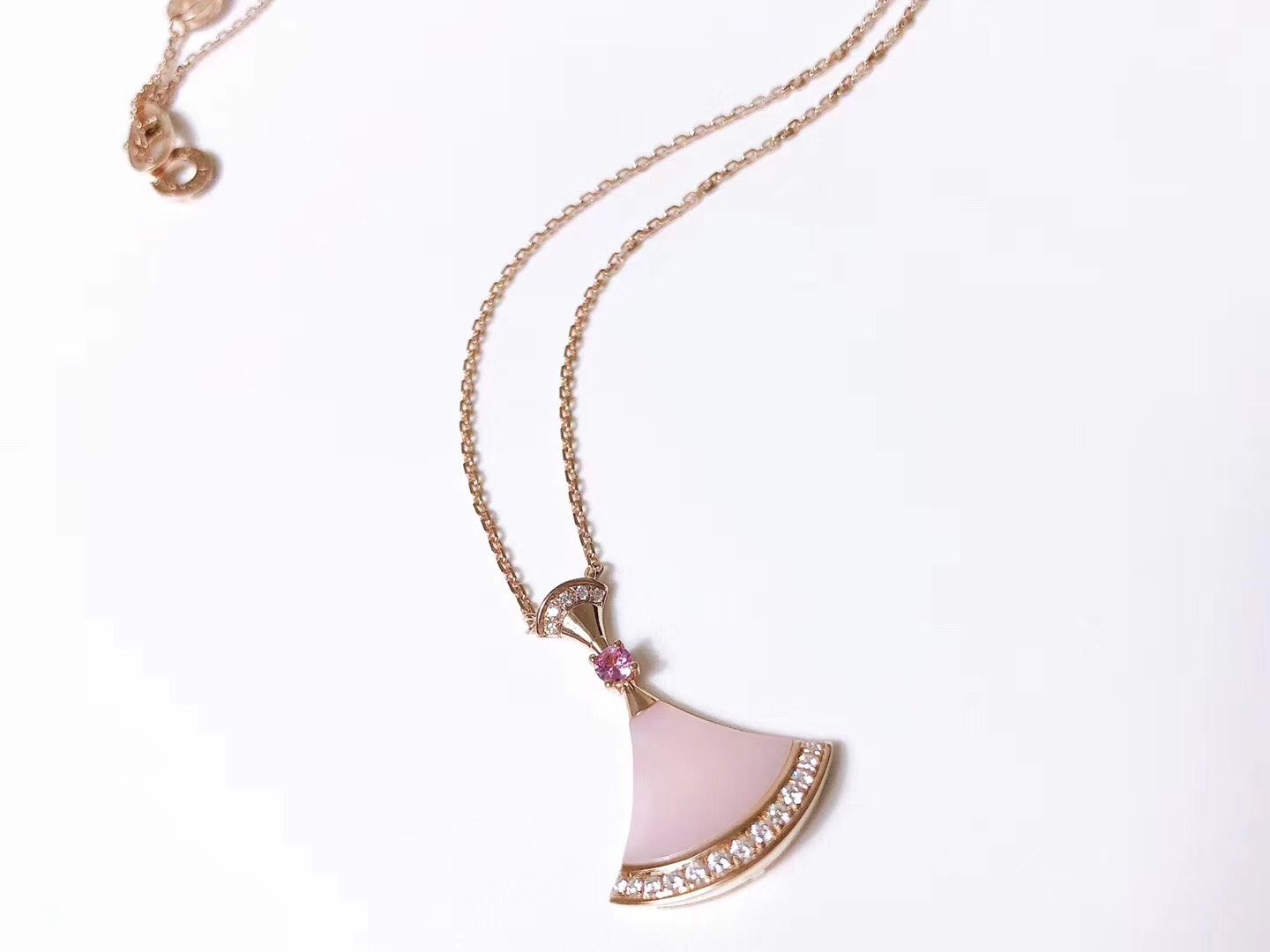 [Grace Jewelry]DREAM NECKLACE PINK MOP DIAMOND