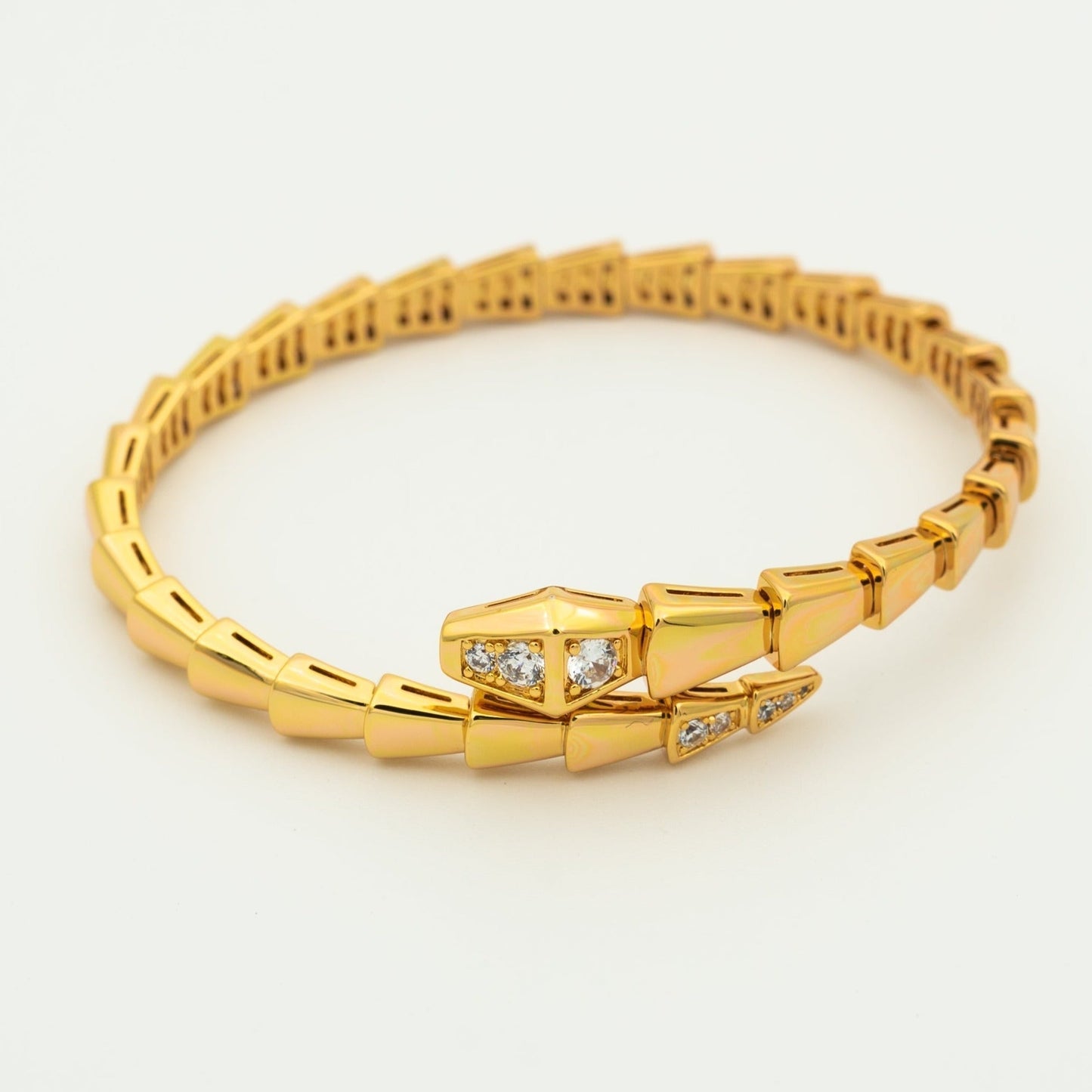 [Grace Jewelry]SERPENTI BRACELET DIAMONDS PINK GOLD