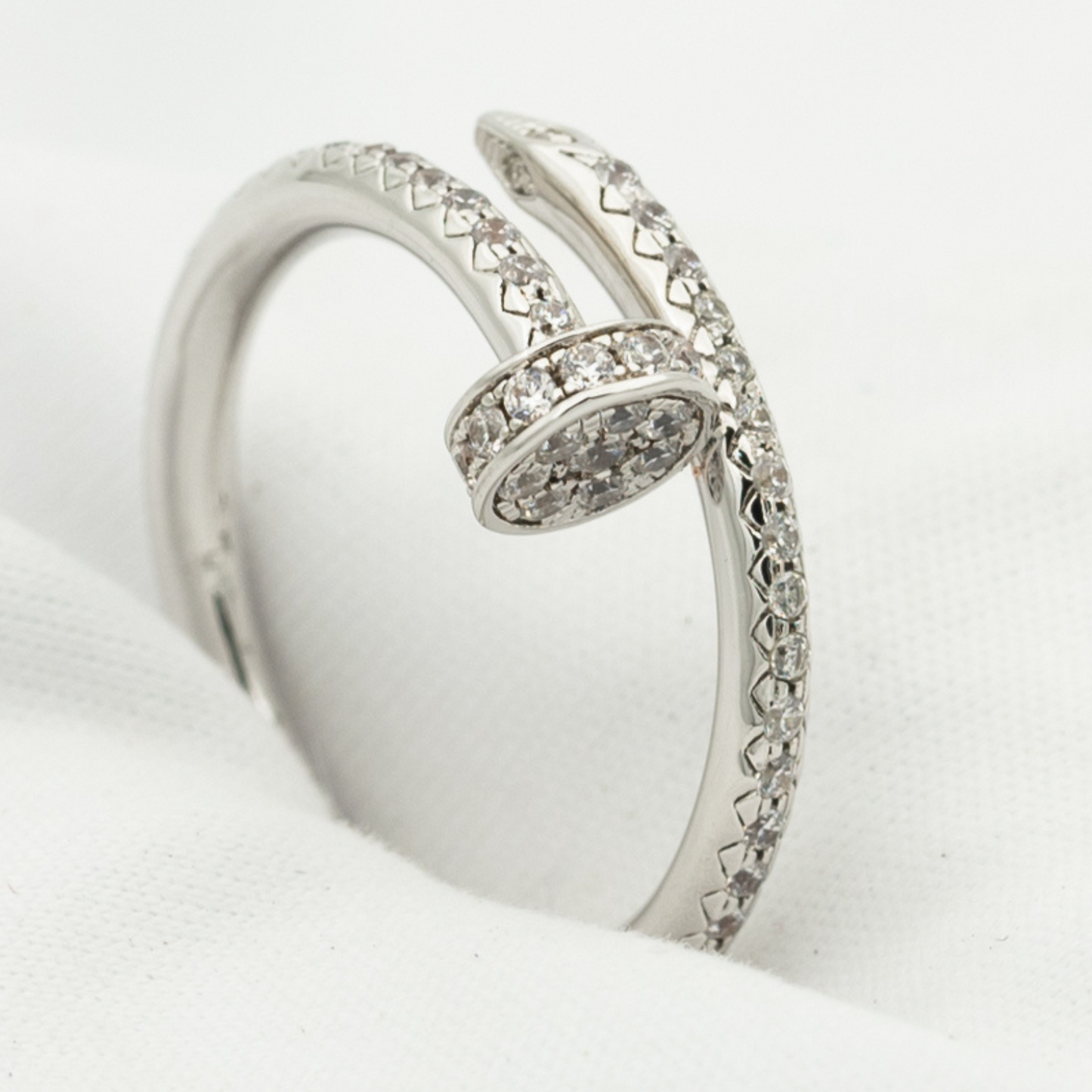 [Grace Jewelry]JUSTE RING 1.8MM SILVER DIAMONDS