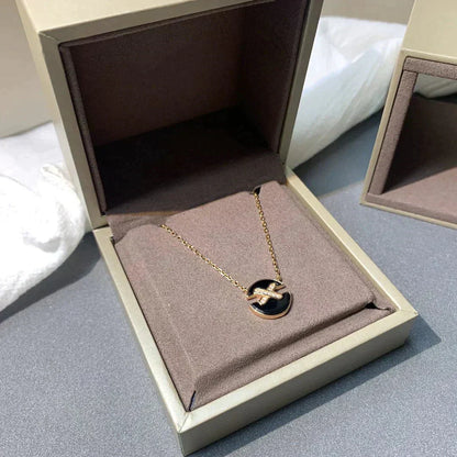 [Grace Jewelry]JEUX DE ROSE GOLD DIAMOND NECKLACE