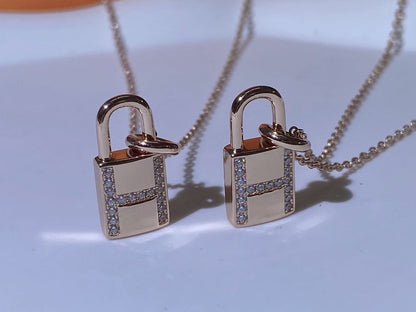 [Grace Jewelry]HM ADVANCED NICHE LOCK HEAD NECKLACE DIAMONDS