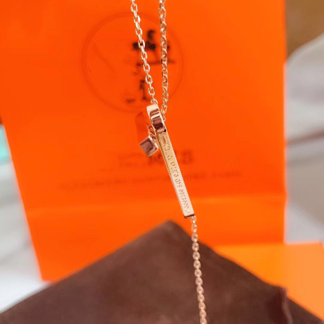 [Grace Jewelry]HM NECKLACE PLATINUM ROSE GOLD DIAMOND