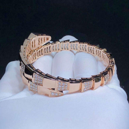 [Grace Jewelry]SERPENTI WIDE BRACELET PINK GOLD DIAMOND