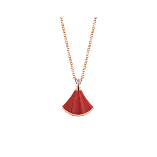 [Grace Jewelry]DREAM NECKLACE CARNELIAN 1 DIAMOND