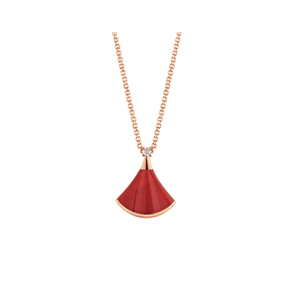 [Grace Jewelry]DREAM NECKLACE CARNELIAN 1 DIAMOND