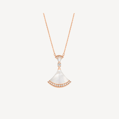 [Grace Jewelry]DREAM NECKLACE MOP PINK GOLD DIAMOND