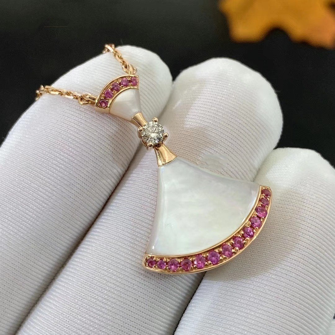 [Grace Jewelry]DREAM NECKLACE MOP PINK DIAMOND