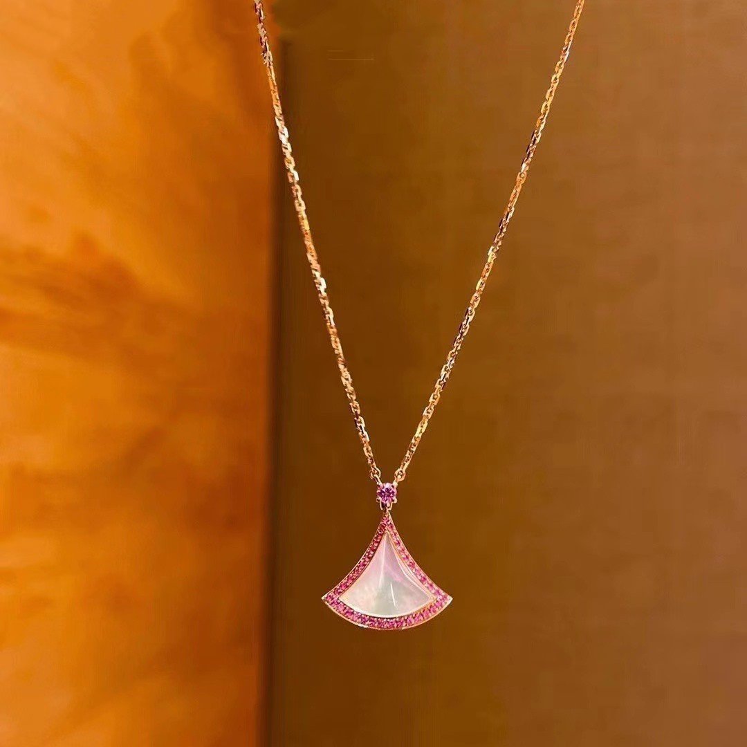 [Grace Jewelry]DREAM NECKLACE MOP DIAMOND PINK