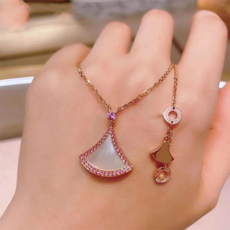 [Grace Jewelry]DREAM NECKLACE MOP DIAMOND PINK