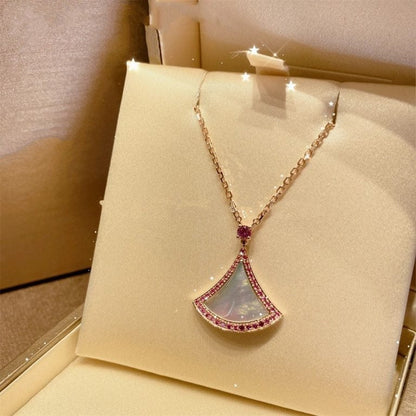 [Grace Jewelry]DREAM NECKLACE MOP DIAMOND PINK