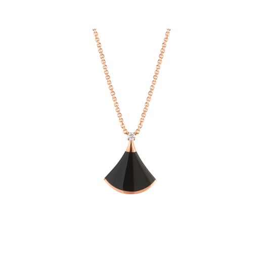 [Grace Jewelry]DREAM NECKLACE ONYX 1 DIAMOND