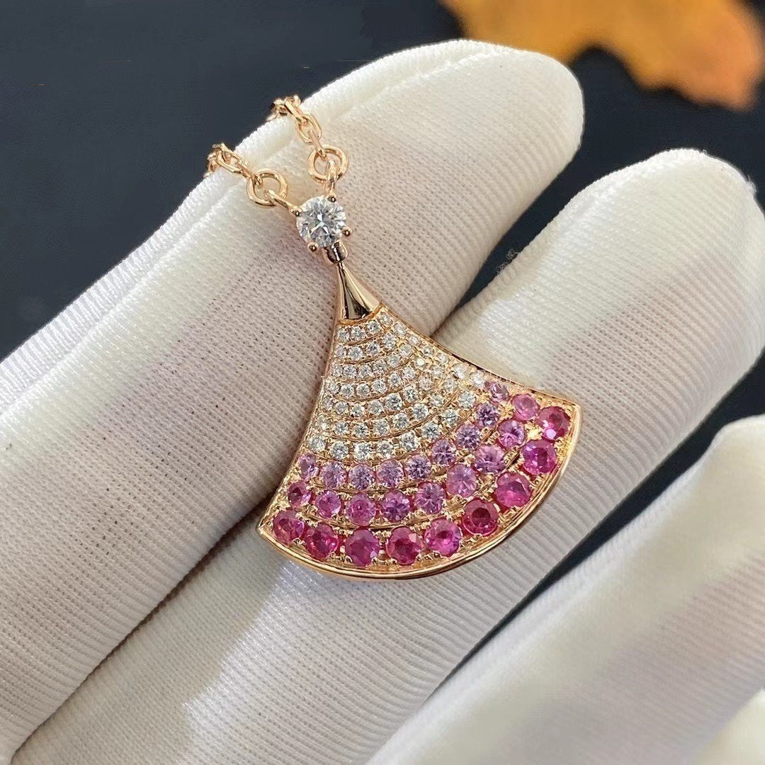 [Grace Jewelry]DREAM NECKLACE PINK GOLD PINK DIAMOND