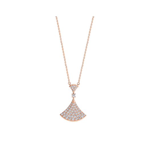 [Grace Jewelry]DREAM NECKLACE PINK GOLD FULL DIAMOND