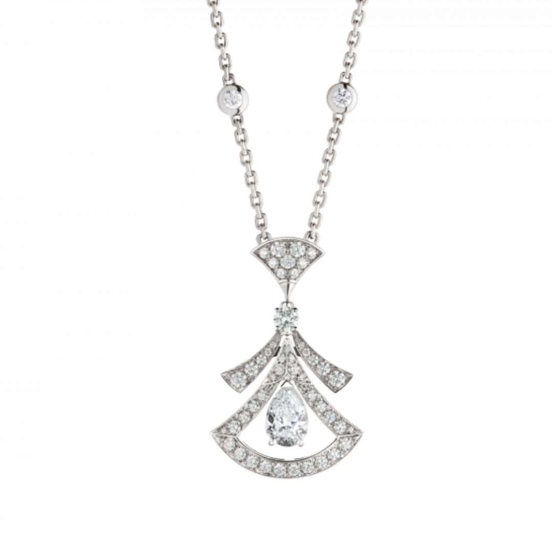 [Grace Jewelry]DREAM NECKLACE WHITE DIAMOND SILVER