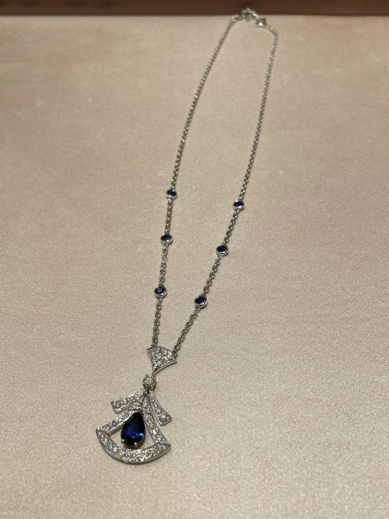 [Grace Jewelry]DREAM NECKLACE AGATE DIAMOND SILVER