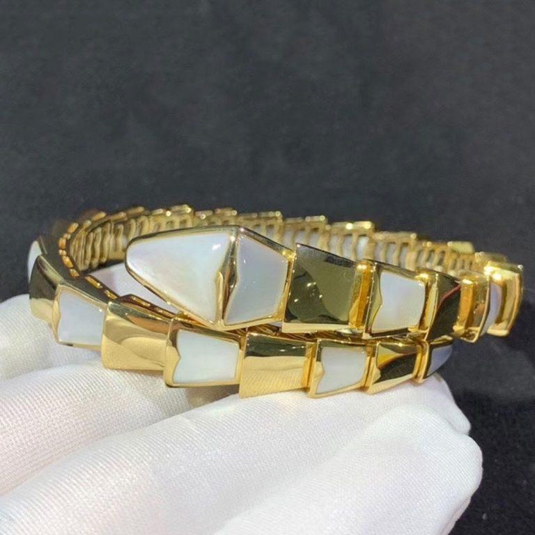 [Grace Jewelry]SERPENTI BRACELET MOP GOLD