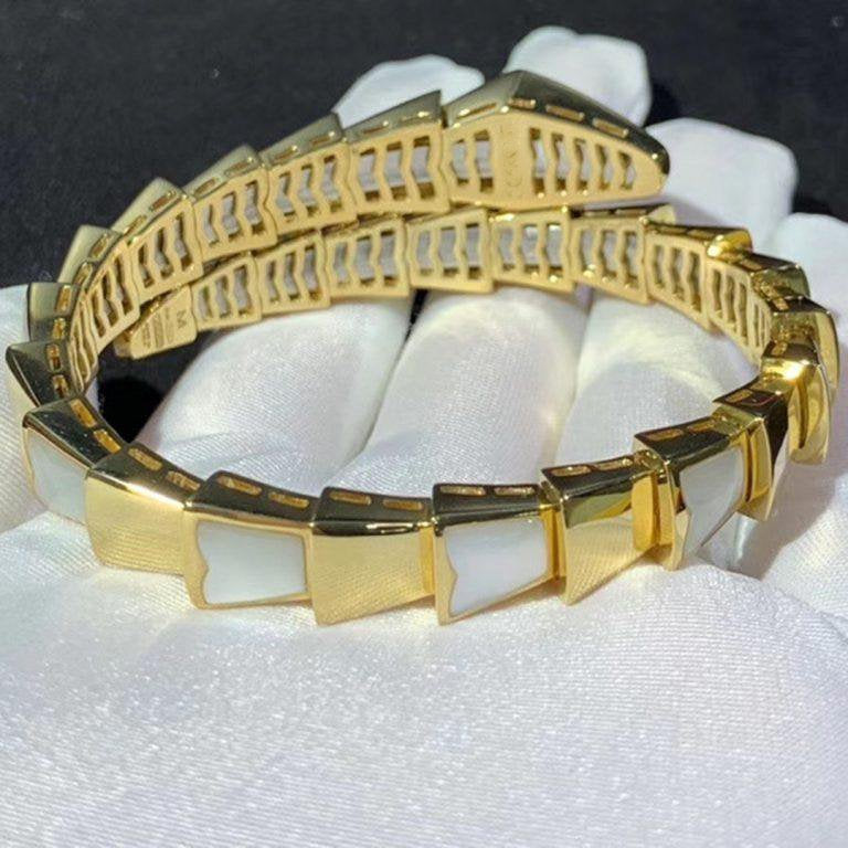 [Grace Jewelry]SERPENTI BRACELET MOP GOLD