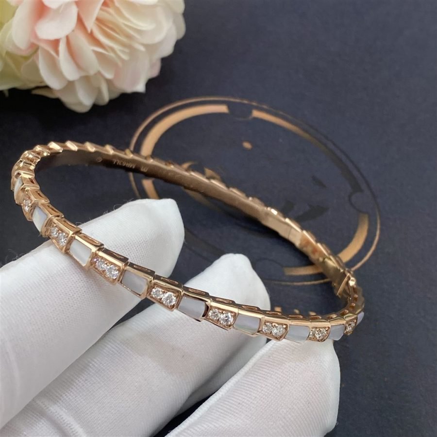 [Grace Jewelry]SERPENTI BRACELET PINK GOLD MOP DIAMOND