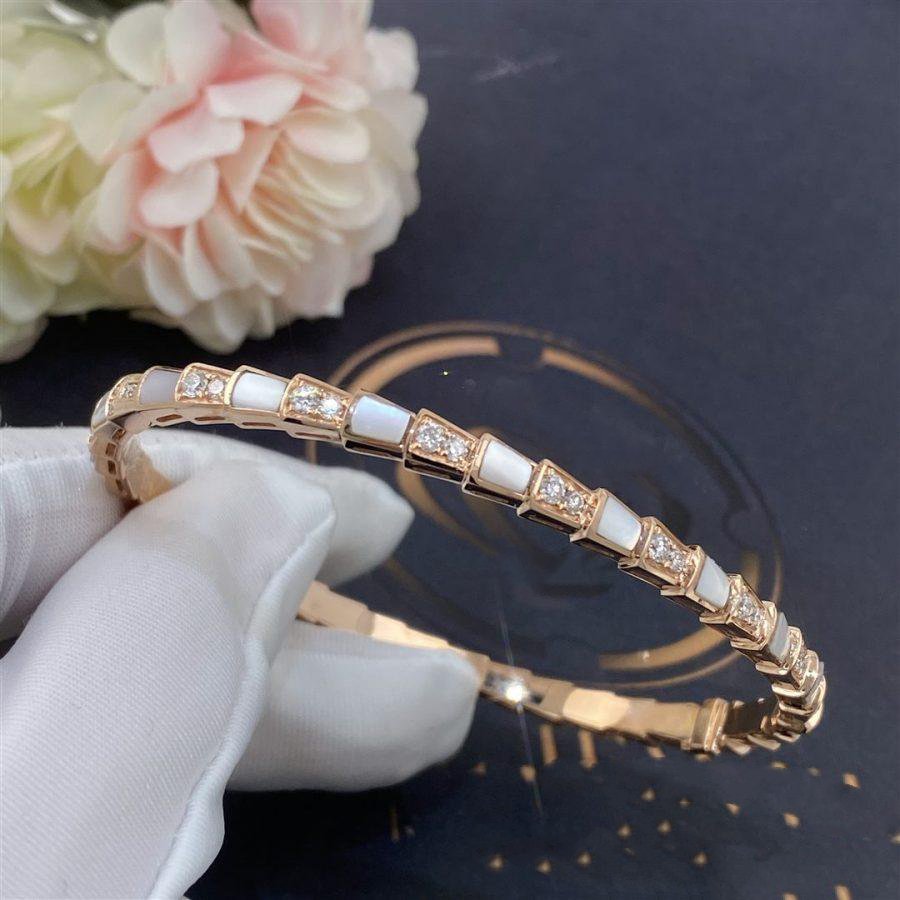 [Grace Jewelry]SERPENTI BRACELET PINK GOLD MOP DIAMOND