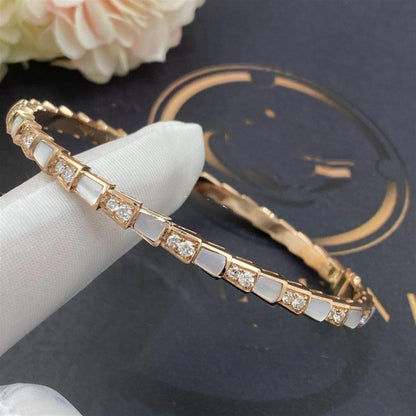 [Grace Jewelry]SERPENTI BRACELET PINK GOLD MOP DIAMOND