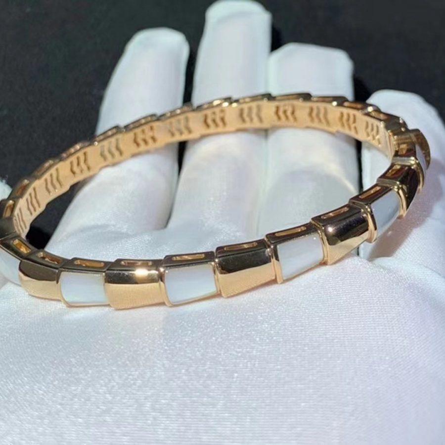 [Grace Jewelry]SERPENTI BRACELET PINK GOLD MOP