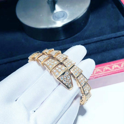 [Grace Jewelry]SERPENTI BRACELET 8MM PINK GOLD DIAMOND