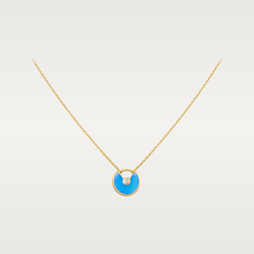 [Grace Jewelry]AMULETTE GOLD TURQUOISE NECKLACE