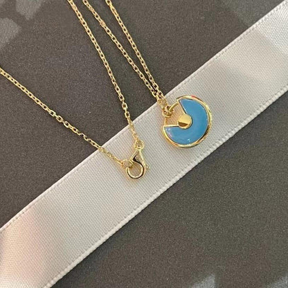 [Grace Jewelry]AMULETTE GOLD TURQUOISE NECKLACE