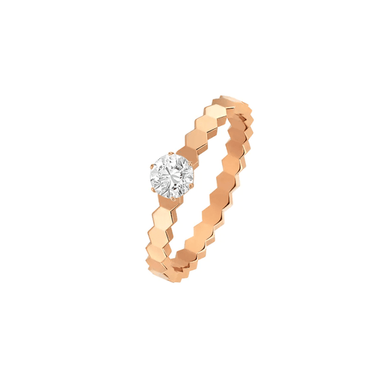 [Grace Jewelry]BEE LOVE RING PINK GOLD 1 DIAMOND