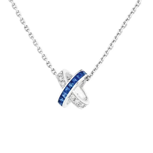 [Grace Jewelry]LIENS DIAMOND SILVER NECKLACE