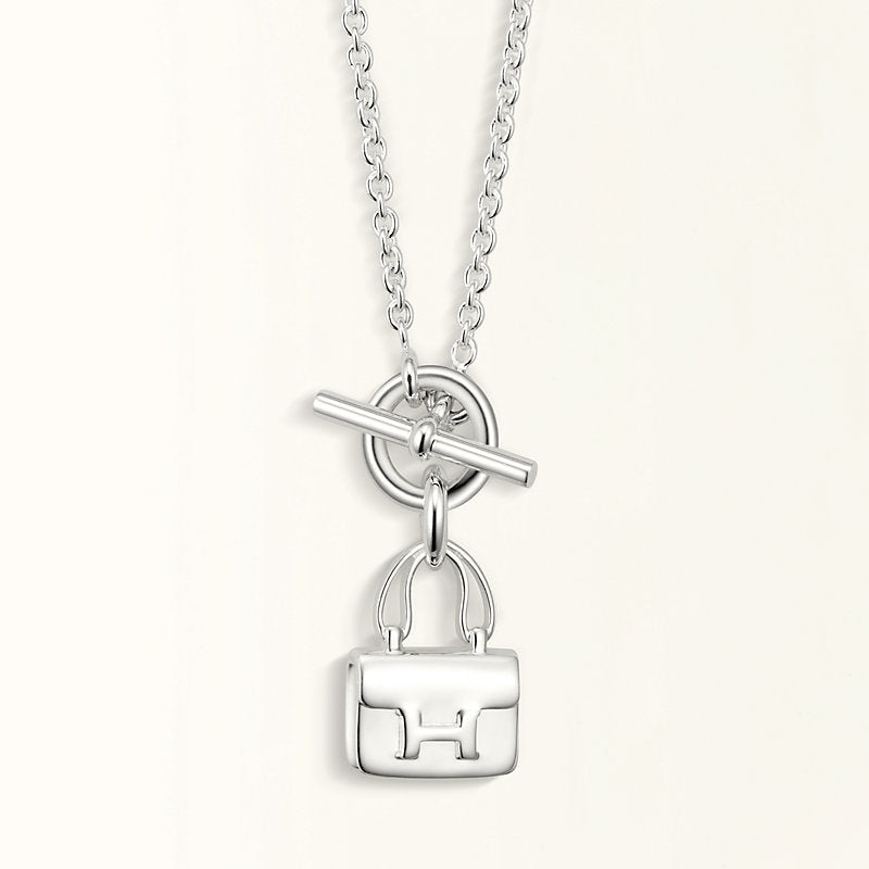 [Grace Jewelry]POP H PEDANT SILVER NECKLACE