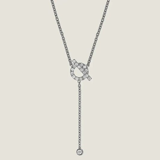 [Grace Jewelry]FINESSE SILVER DIAMOND NECKLACE