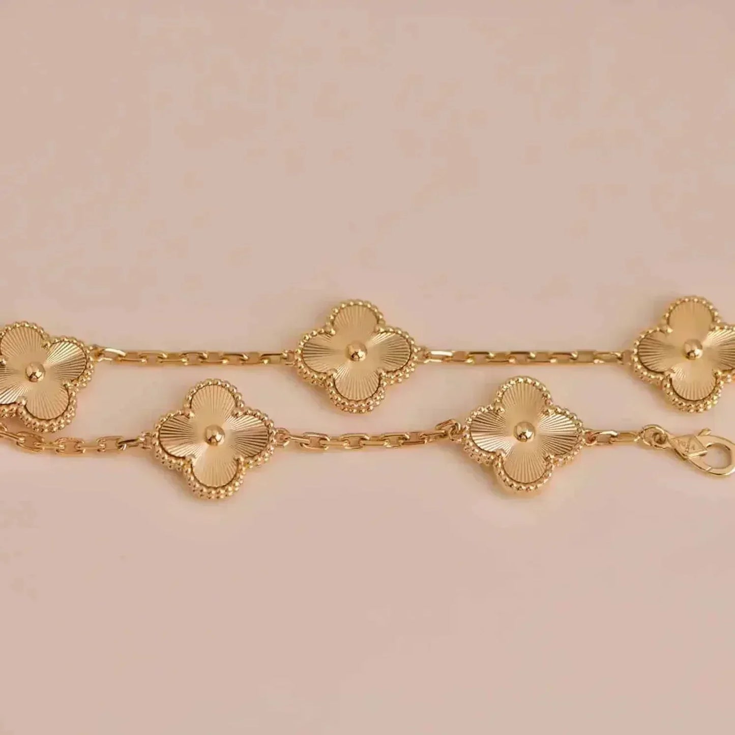 [Grace Jewelry]CLOVER 5 FLOWERS LASER BRACELET