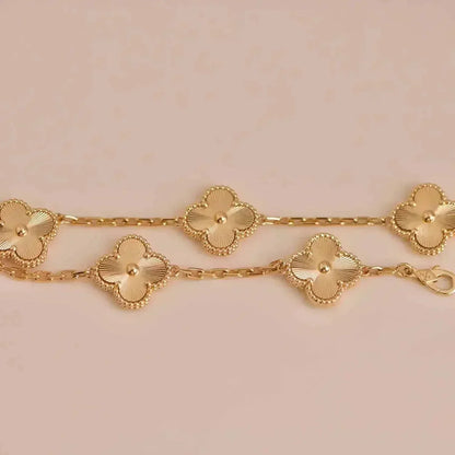 [Grace Jewelry]CLOVER 5 FLOWERS LASER BRACELET