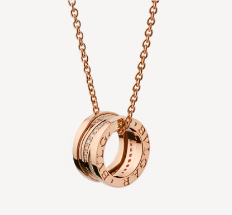 [Grace Jewelry]ZERO 1 PINK GOLD DIAMOND NECKLACE