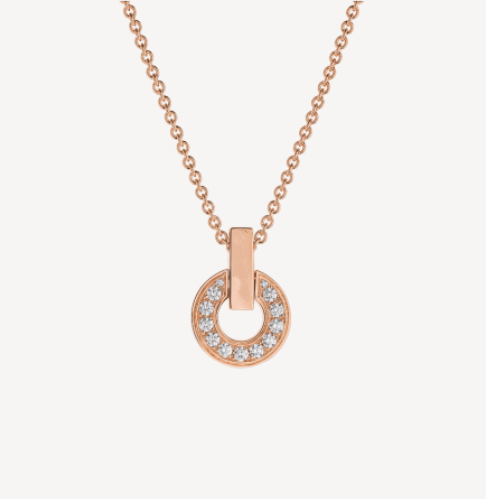 [Grace Jewelry]GARI NECKLACE PINK GOLD DIAMOND